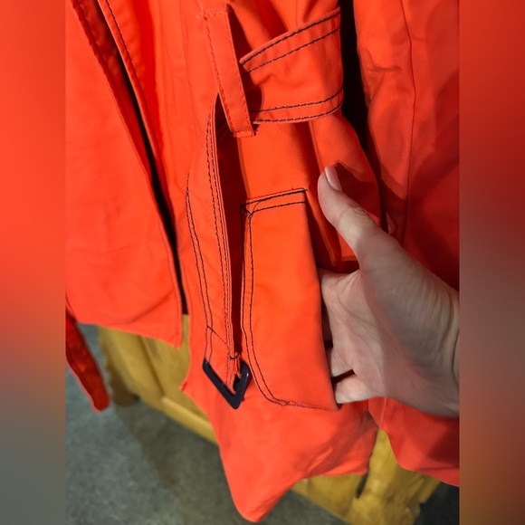 Tommy Hilfiger Red Trench Coat. Gorgeous!! Size Large - Picture 8 of 16